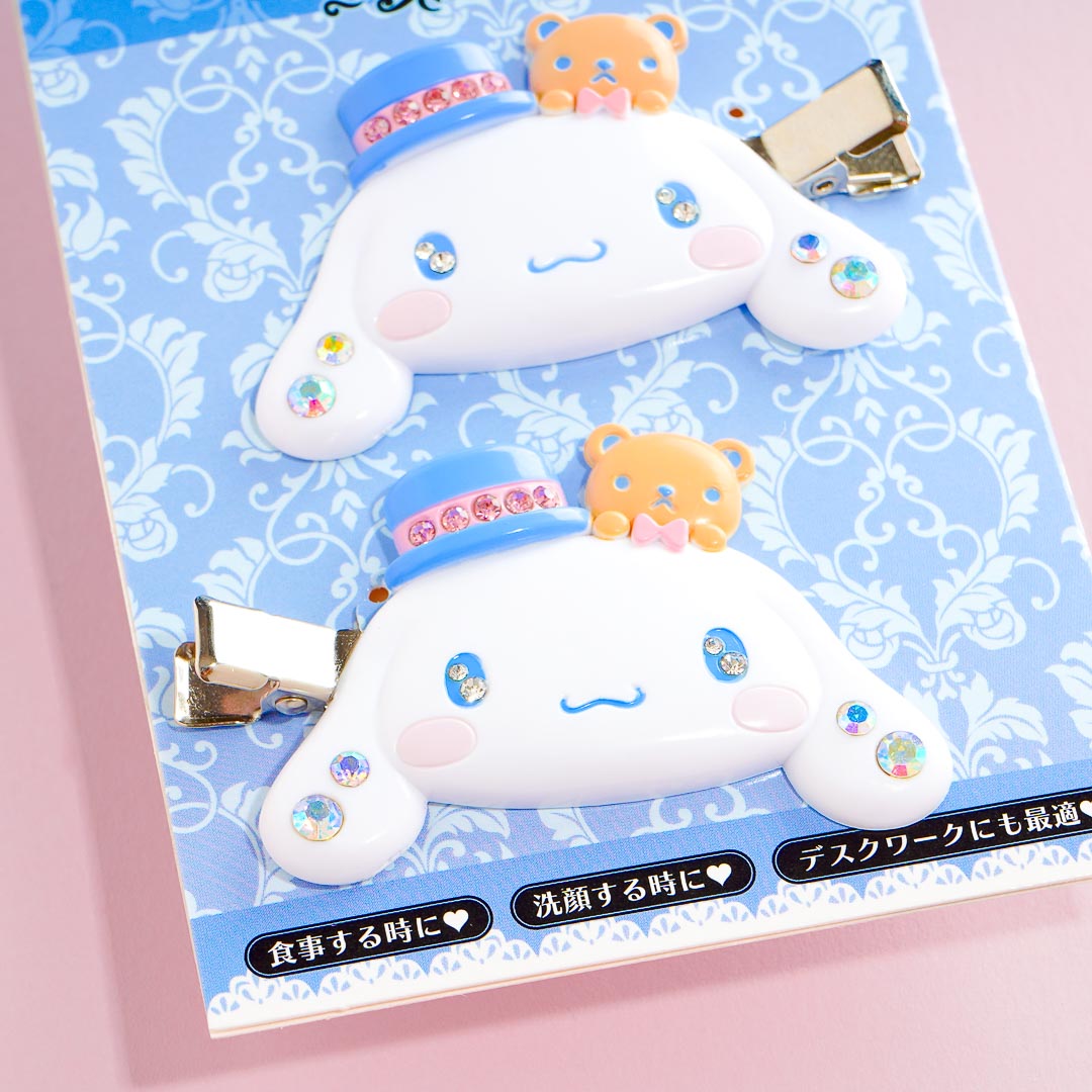 Cinnamoroll Hat Bejeweled Bangs Clip Set