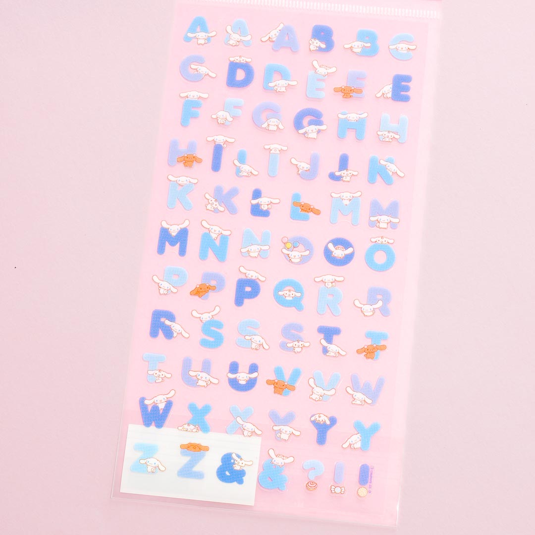 Cinnamoroll Alphabet Stickers