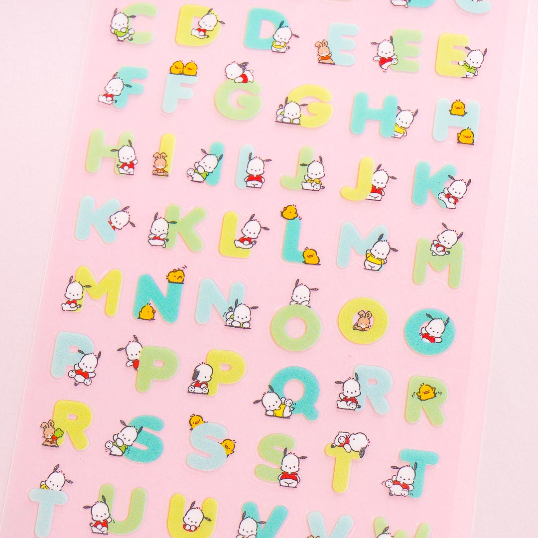 Pochacco Alphabet Stickers