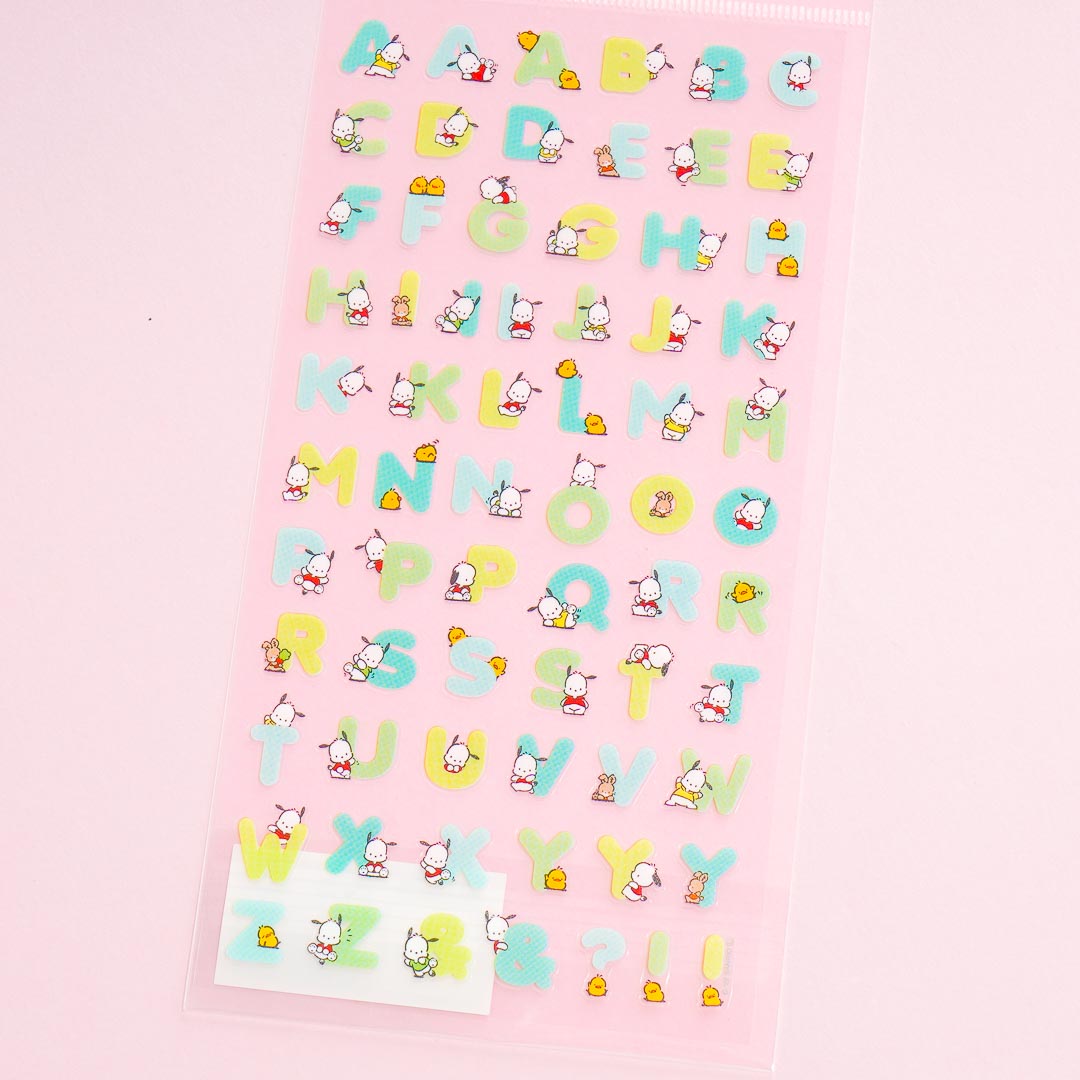 Pochacco Alphabet Stickers