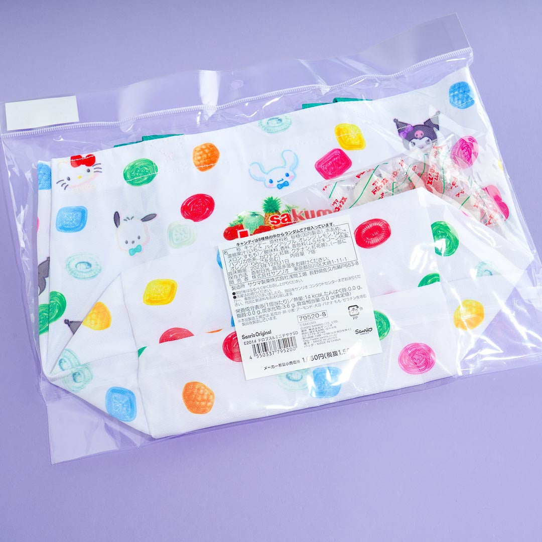 Sanrio Characters x Sakuma Drops Mini Tote Bag With Candy