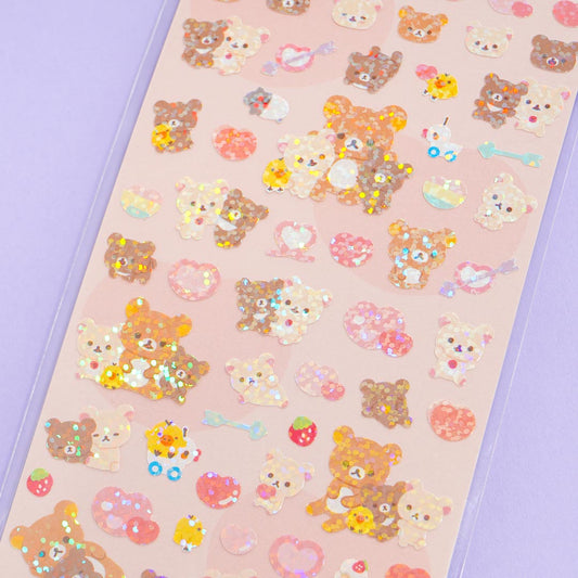 Rilakkuma & Friends Heart Overload Sticker Sheet