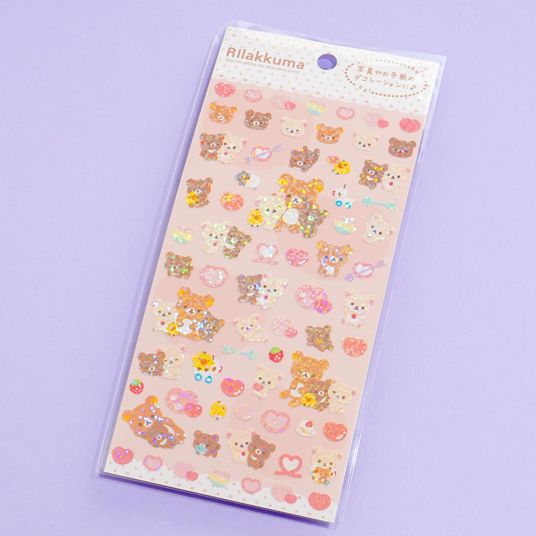 Rilakkuma & Friends Heart Overload Sticker Sheet