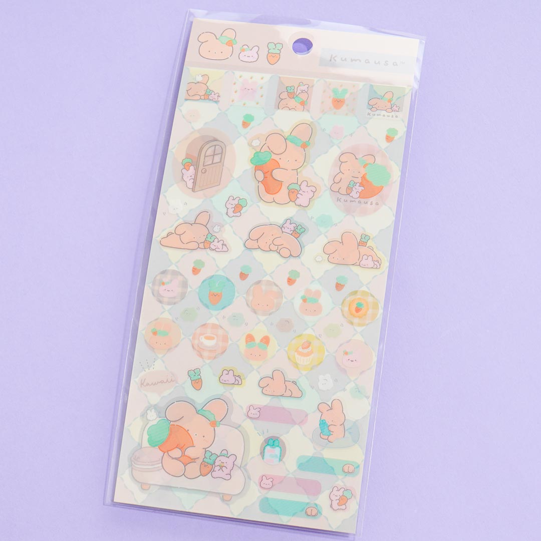 Kumausa and Tomopu Translucent Stickers