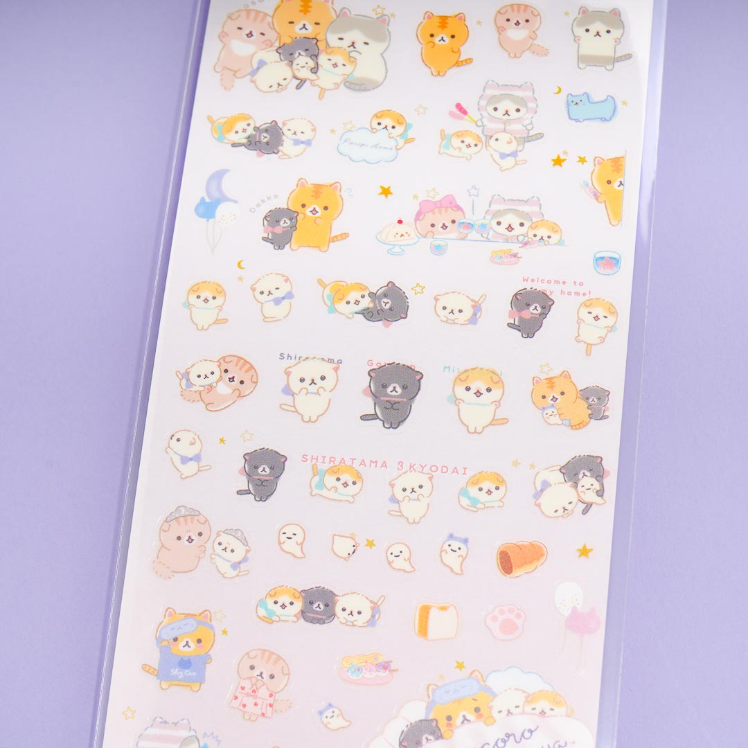Corocoro Coronya Bedtime Clear Seal Stickers