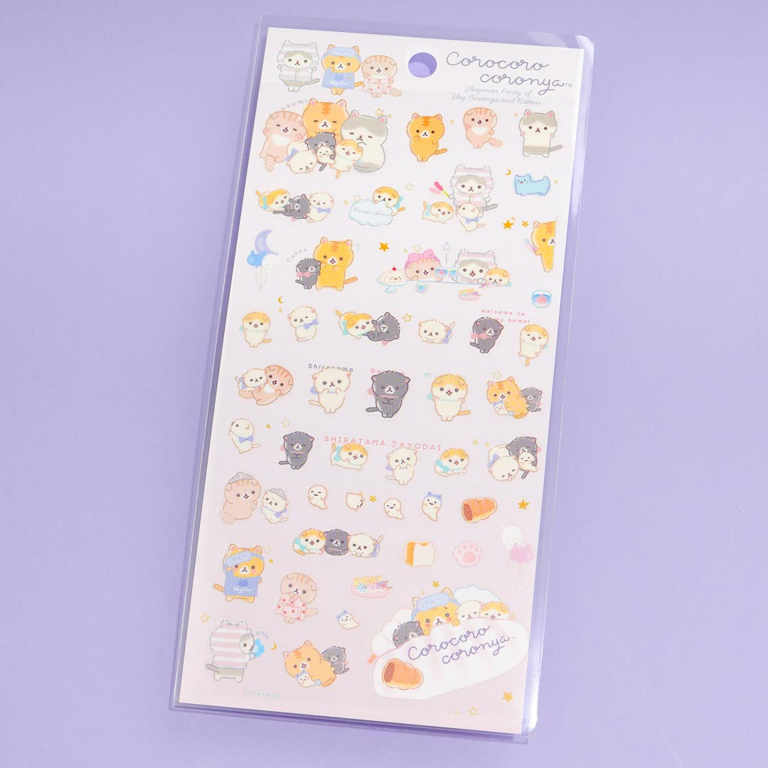 Corocoro Coronya Bedtime Clear Seal Stickers