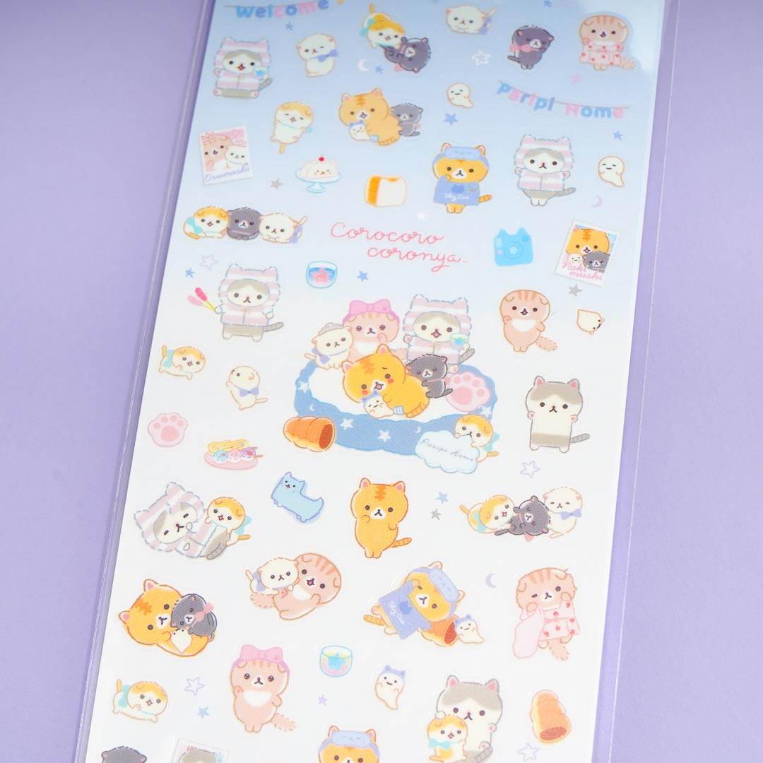 Corocoro Coronya Slumber Party Clear Seal Stickers