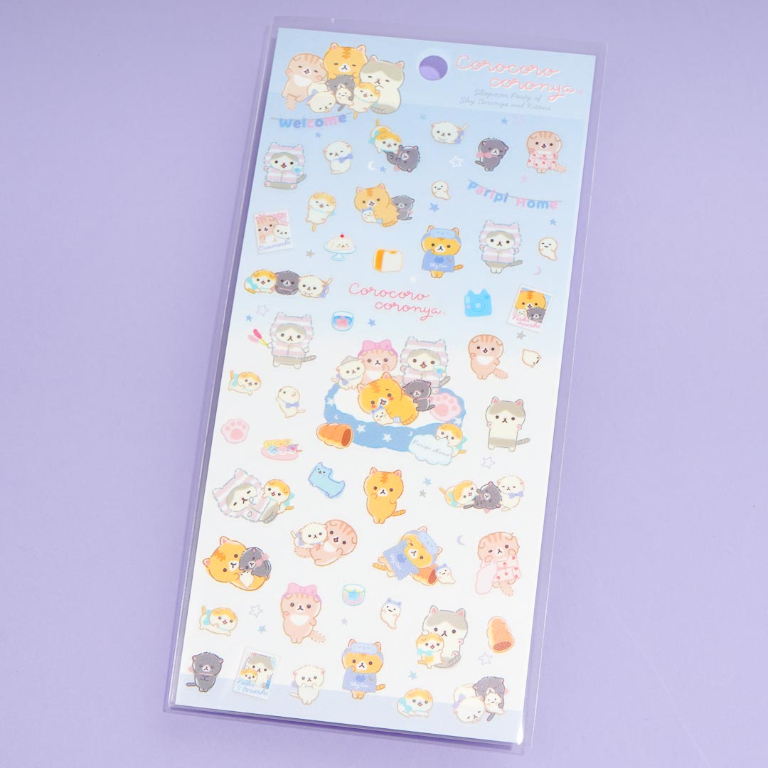 Corocoro Coronya Slumber Party Clear Seal Stickers