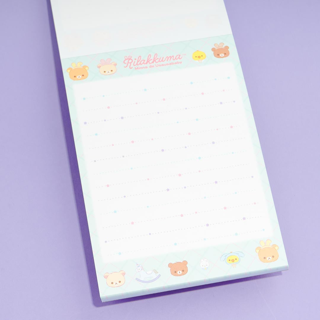 Rilakkuma Minna de Usausababy Memo Pad