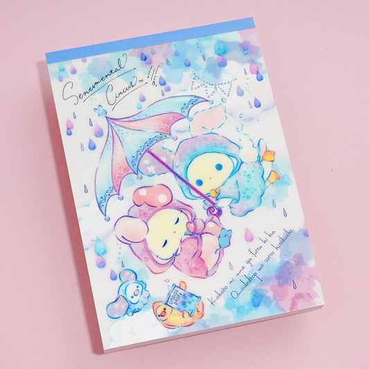 Sentimental Circus Rainbow Over The Sky Of Tears Memo Pad