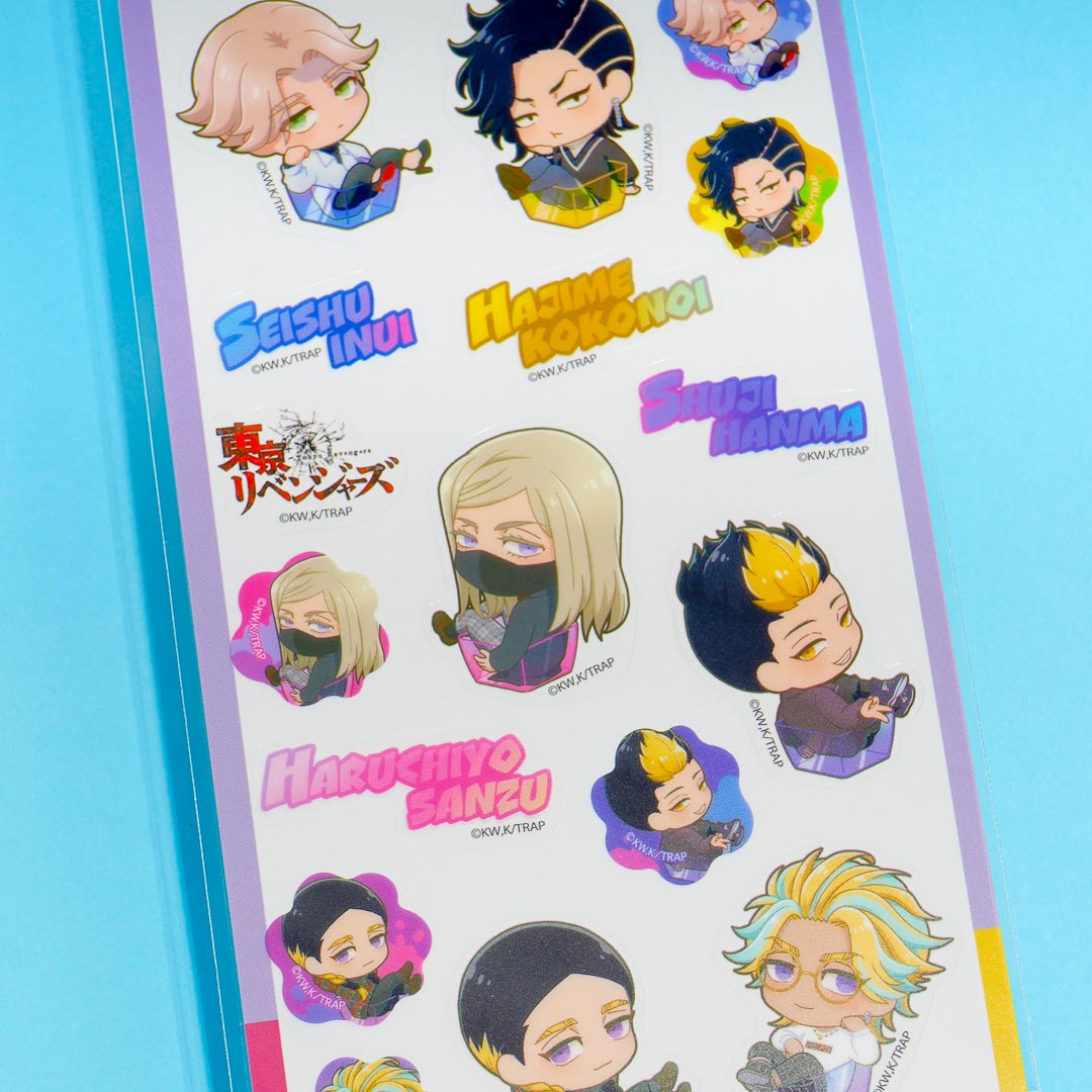 Tokyo Revengers Character Sticker Sheet - Purple