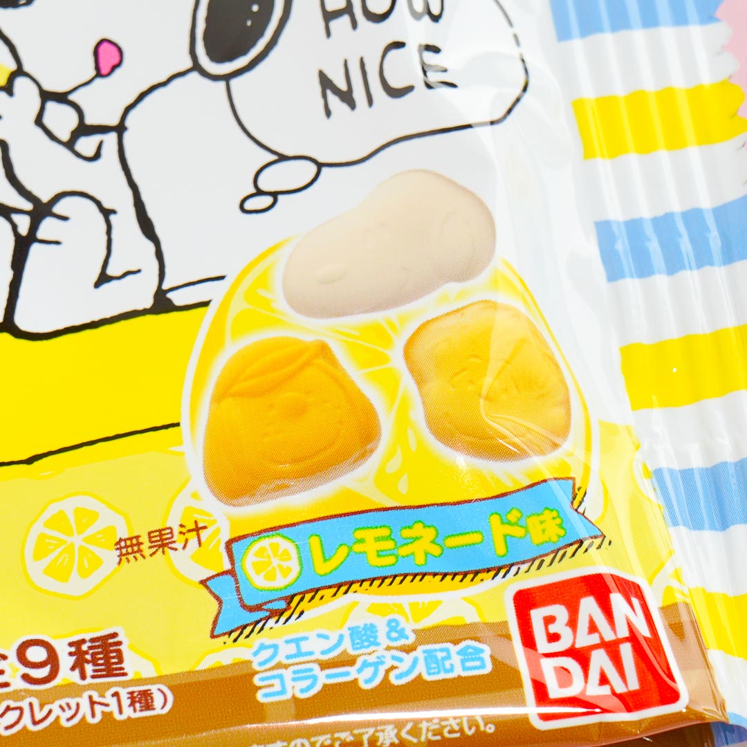 Bandai Peanuts Gummy Candy with Rubber Clip - Lemonade