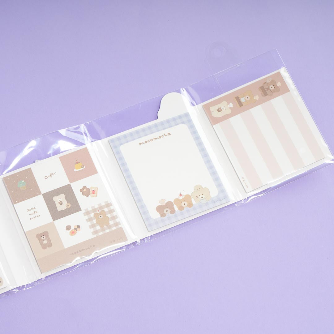 Mocomocha Cafe Book-Style Mini Memo Pad