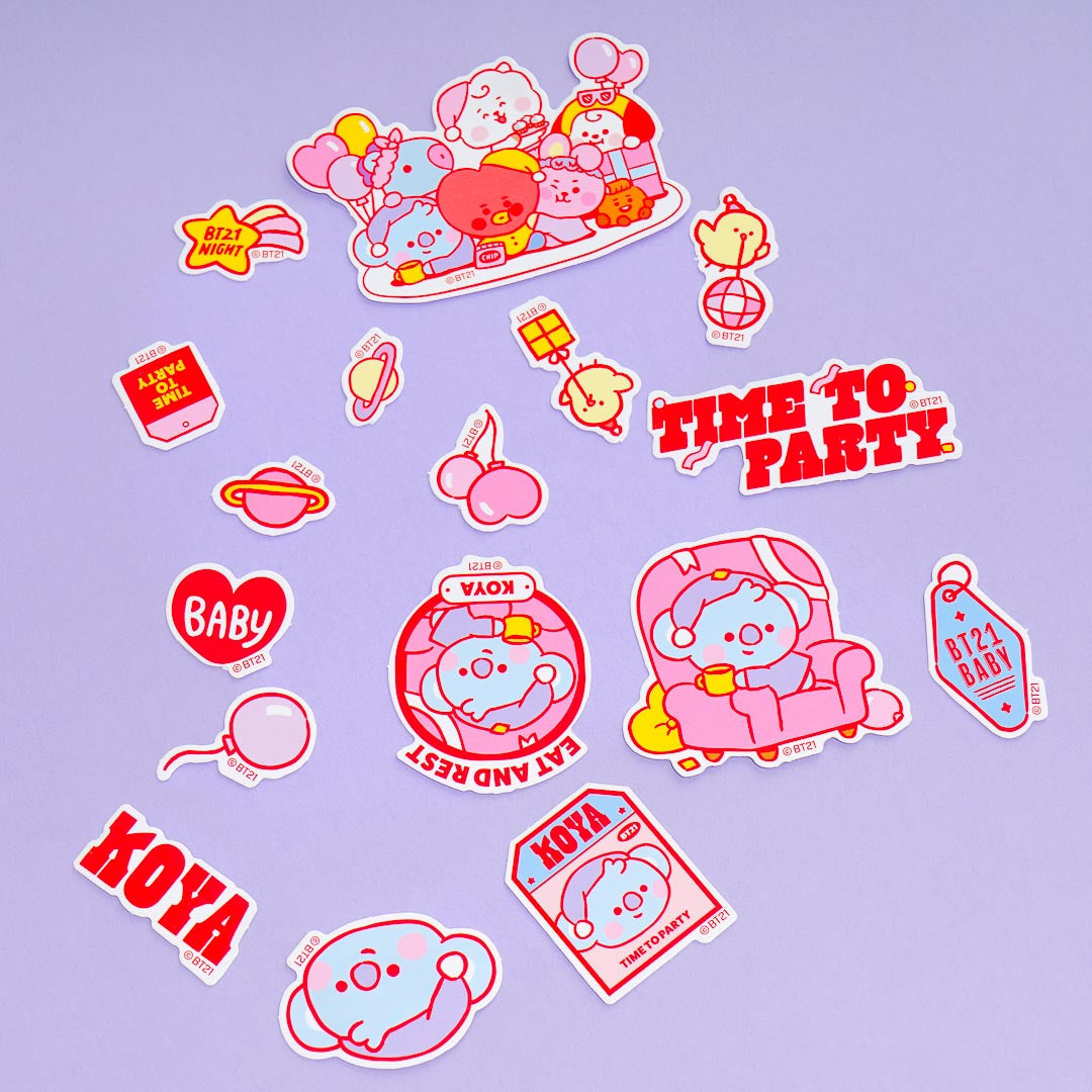BT21 Time To Party Stickers - Koya