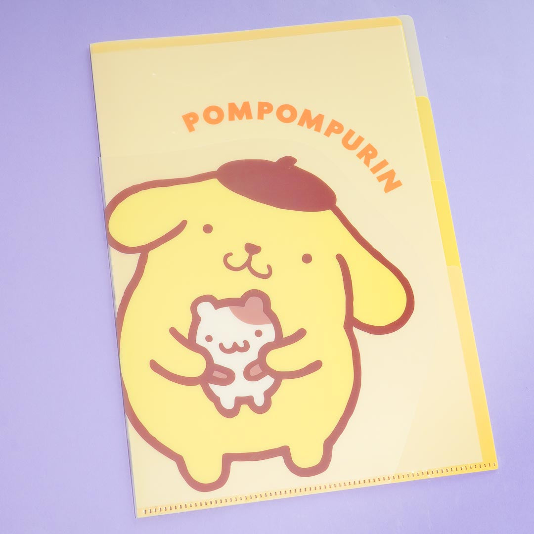 Pompompurin Friendship Die-Cut Clear Index Folder