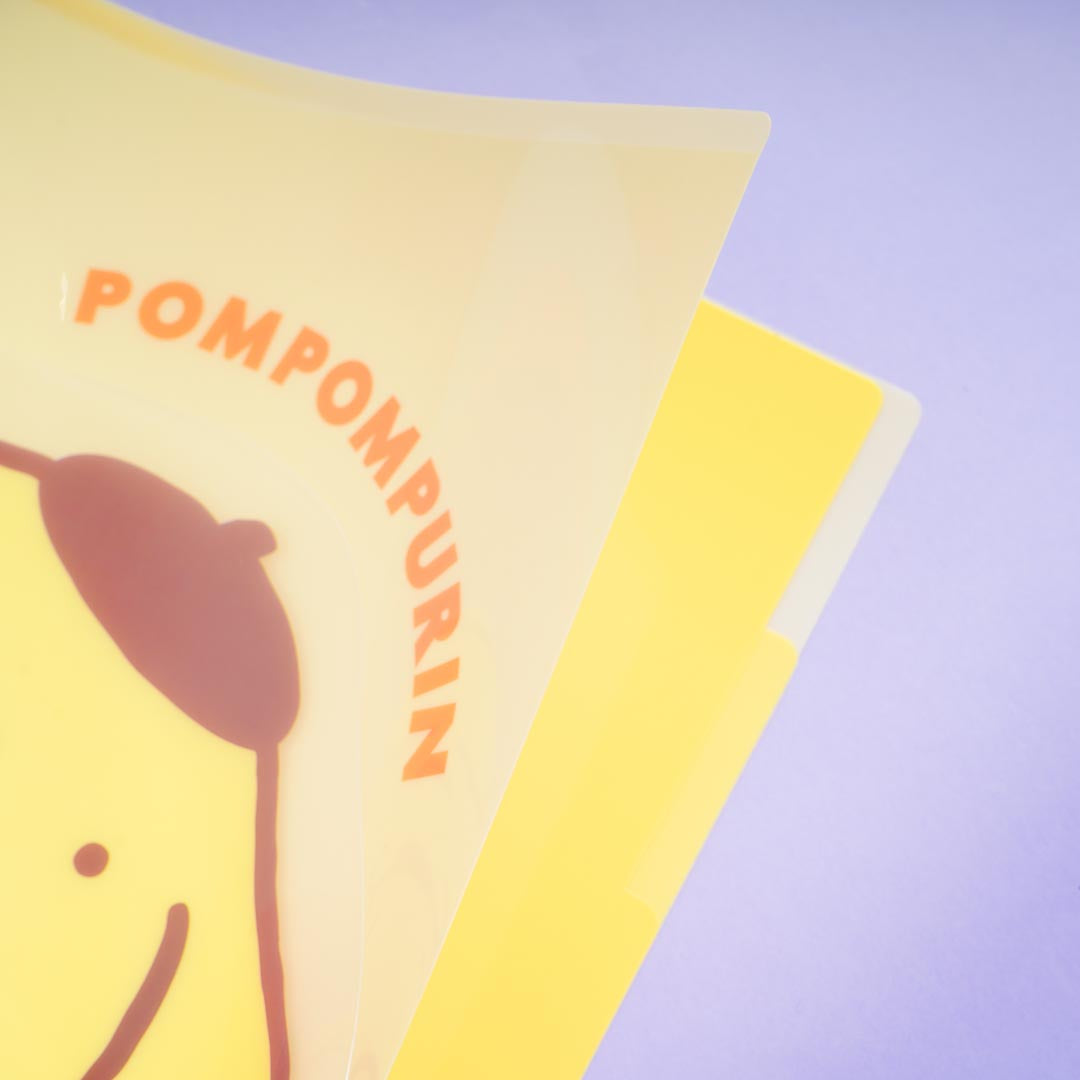 Pompompurin Friendship Die-Cut Clear Index Folder