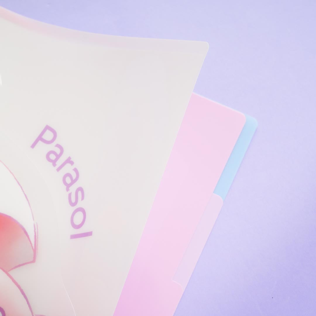 Kirby Parasol Die-Cut Clear Index Folder