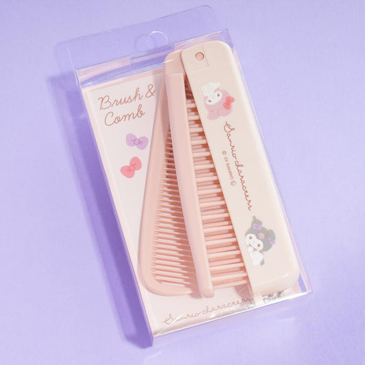 Kuromi & My Melody Foldable Double Comb