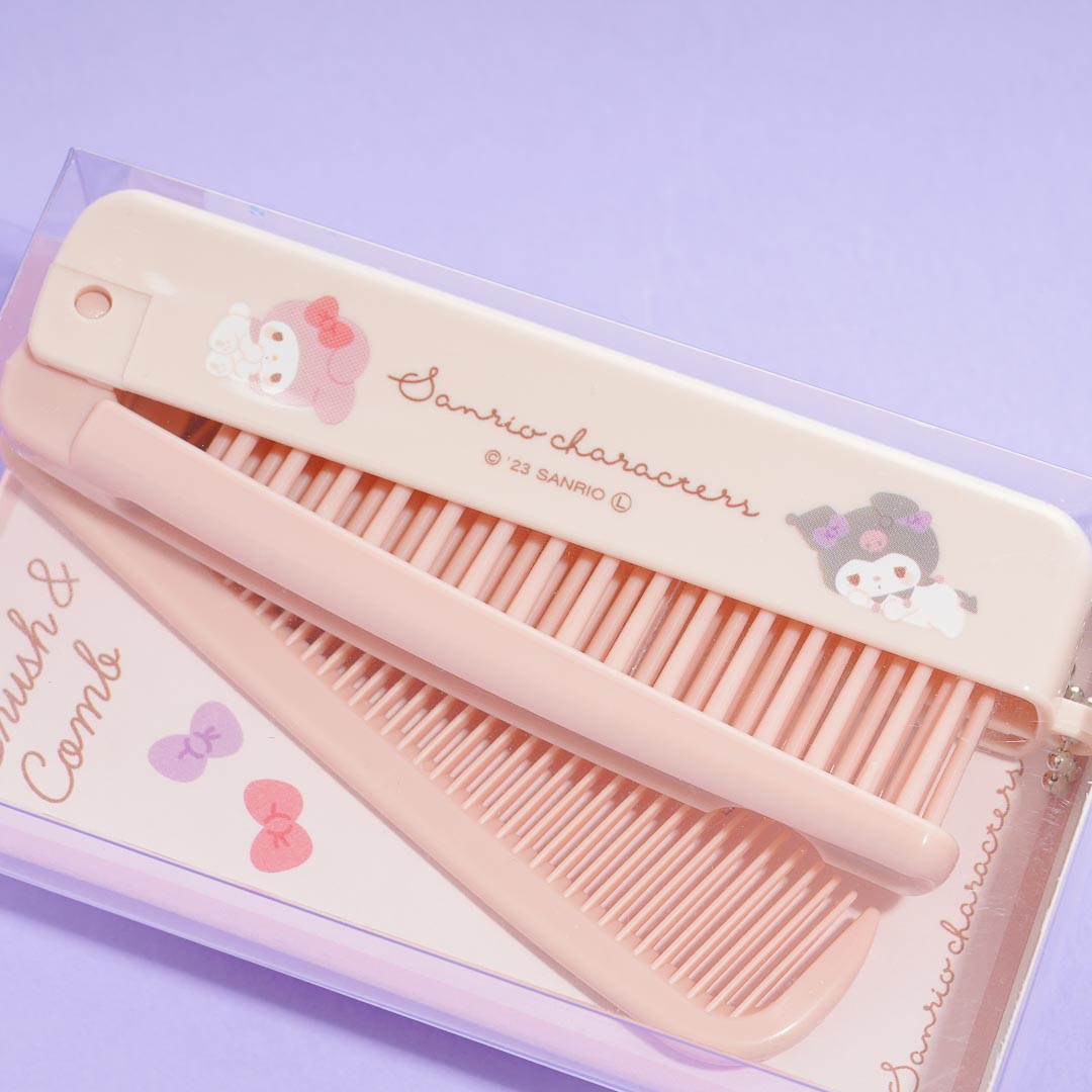 Kuromi & My Melody Foldable Double Comb