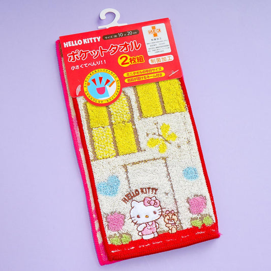 Hello Kitty & Tiny Chum Rectangle Mini Towel Set - 2 pcs
