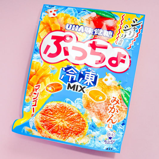 Puccho Frozen Mix Chewy Candy - Mango & Mandarin Orange