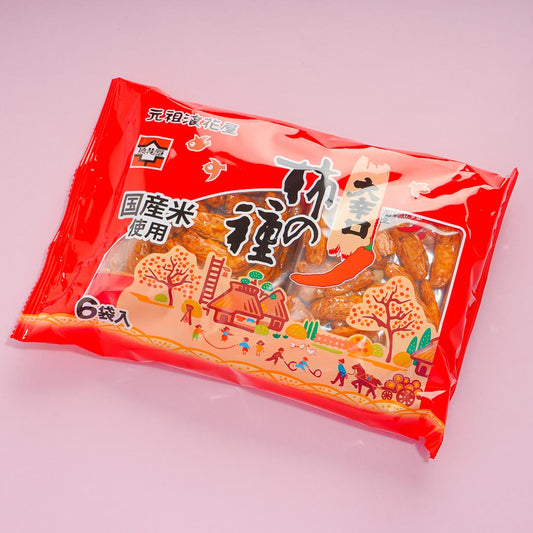 Naniwaya Kaki No Tane Senbei Snack Bag - Spicy