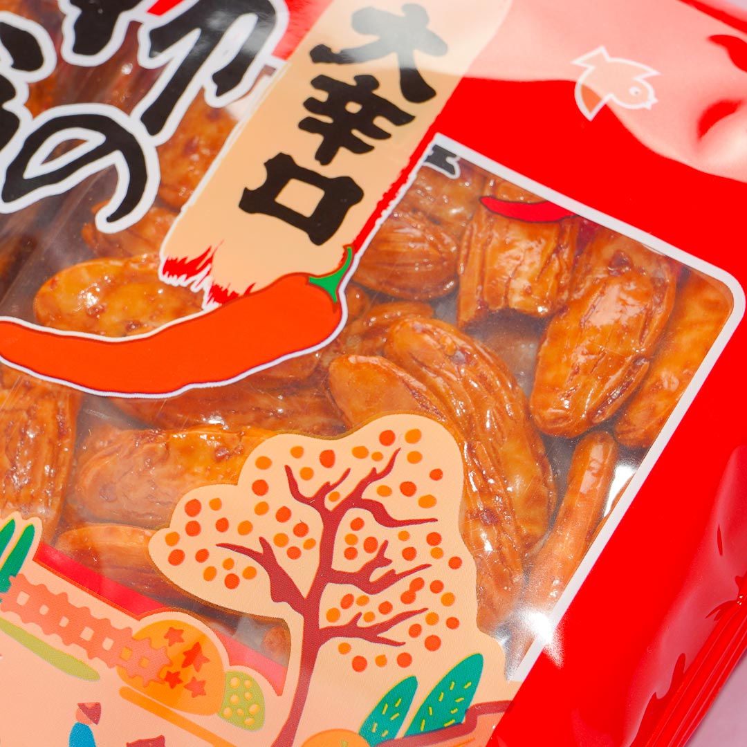Naniwaya Kaki No Tane Senbei Snack Bag - Spicy