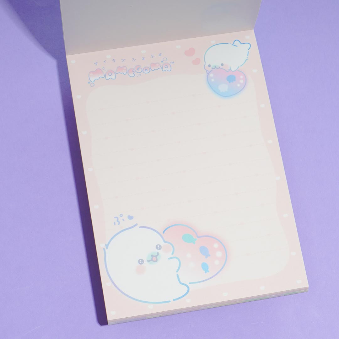 Mamegoma Heartful Sea Memo Pad
