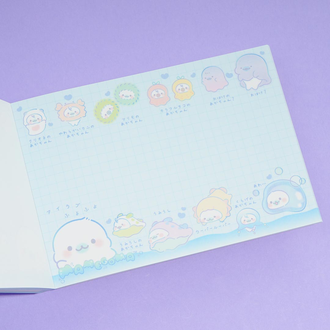 Mamegoma Bubbly Heart Memo Pad
