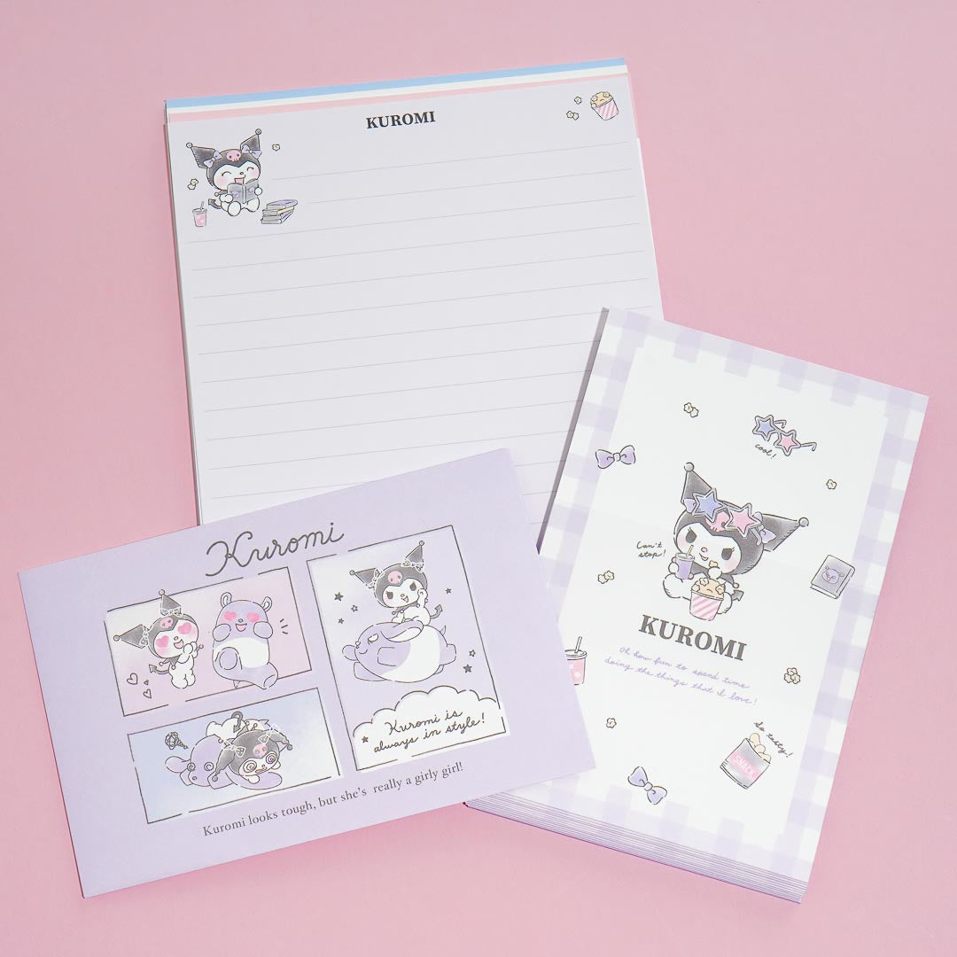 Kuromi Snack Time Letter Set
