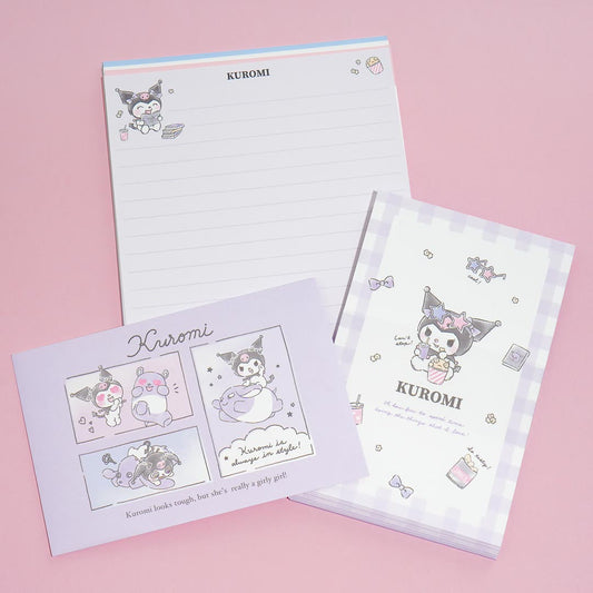 Kuromi Snack Time Letter Set