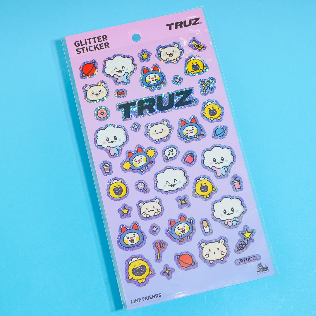 TRUZ Snack With Friends Glitter Stickers