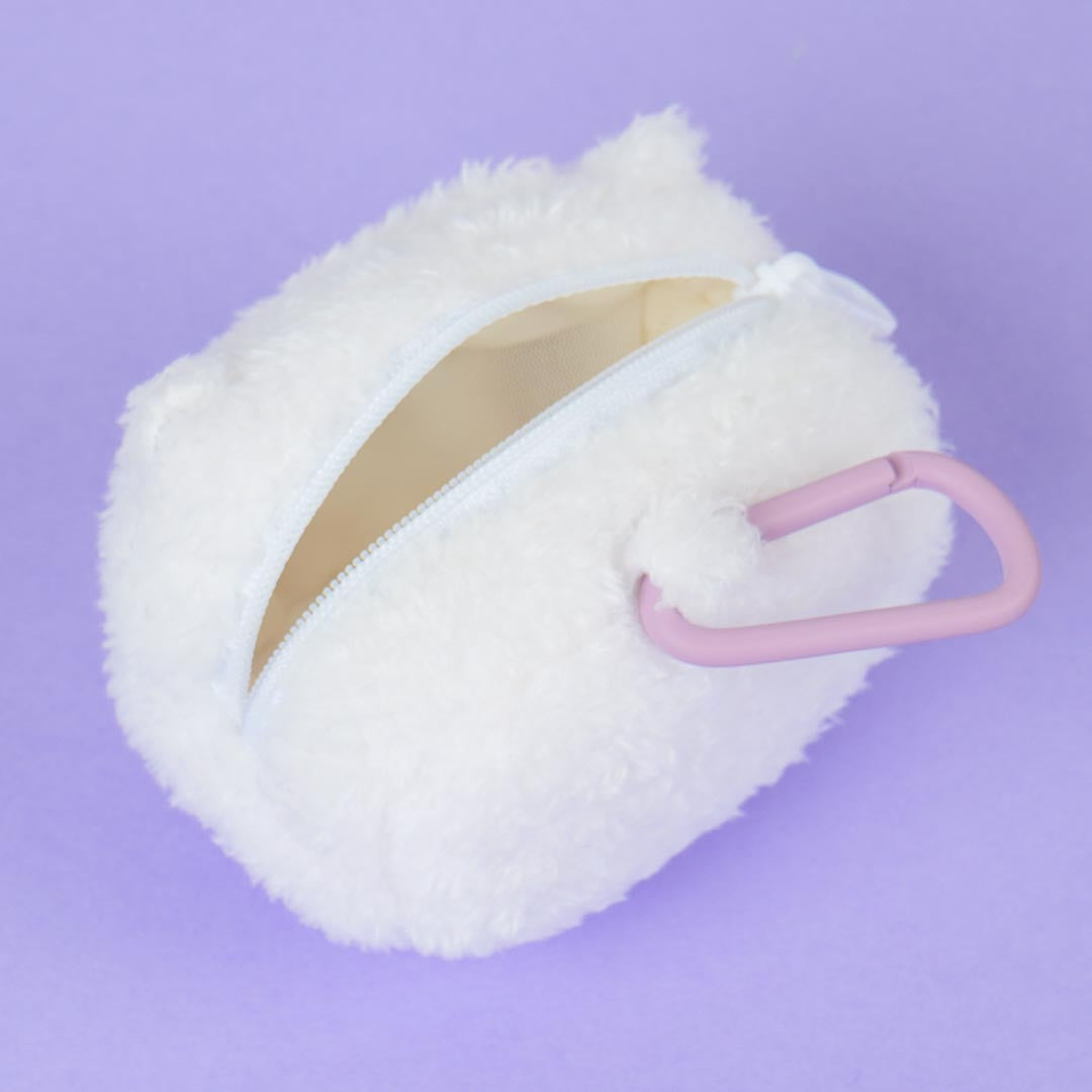 BT21 Fluffy Coin Purse With Carabiner - RJ