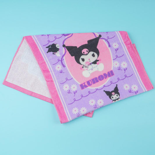 Kuromi & Daisies Face Towel