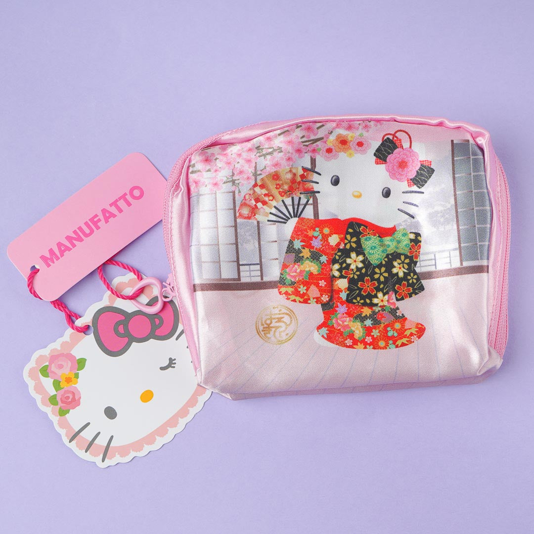 Hello Kitty Red Kimono Eco Bag with Pouch