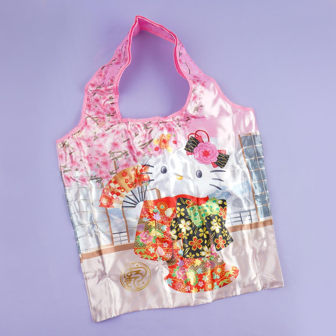 Hello Kitty Red Kimono Eco Bag with Pouch