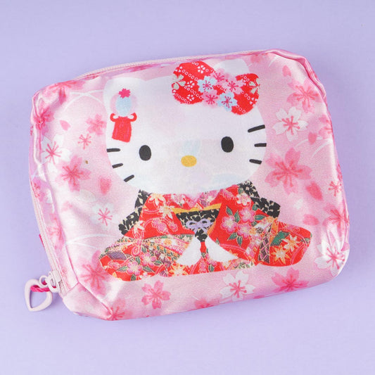 Hello Kitty Sakura Blossoms Eco Bag with Pouch