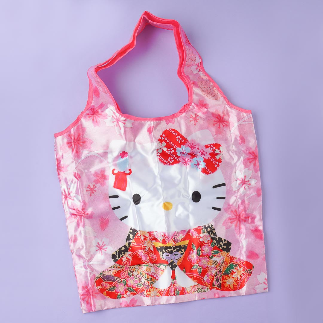 Hello Kitty Sakura Blossoms Eco Bag with Pouch