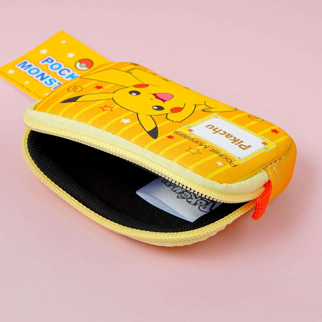 Pokemon Striped Foam Pouch - Pikachu