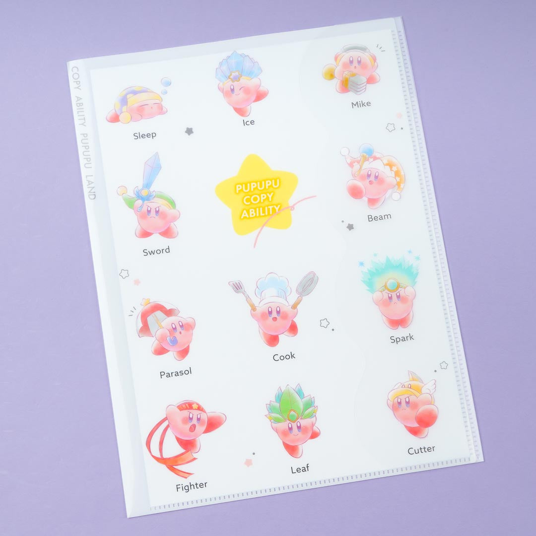 Kirby Costume Party Die-Cut Clear Index Folder