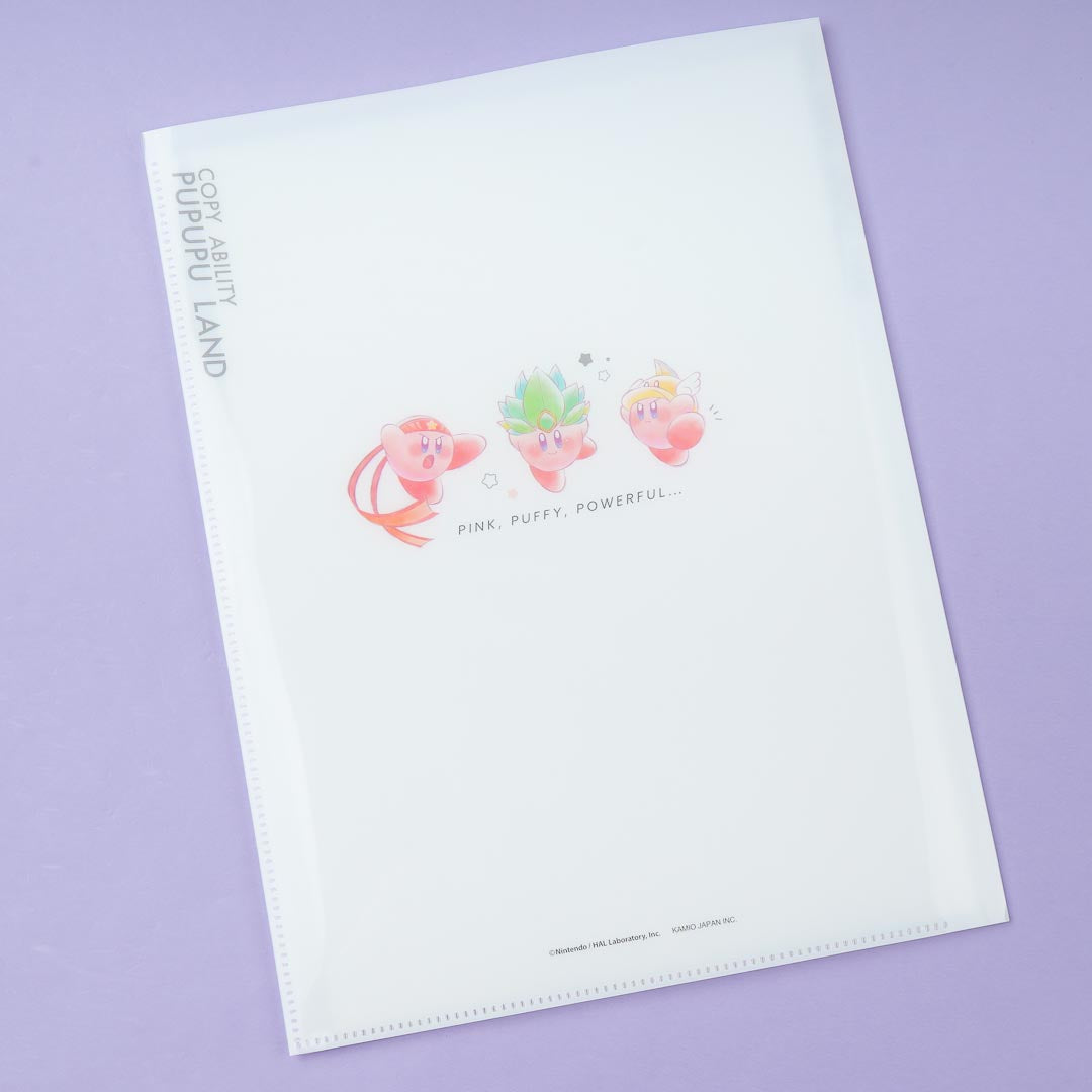 Kirby Costume Party Die-Cut Clear Index Folder