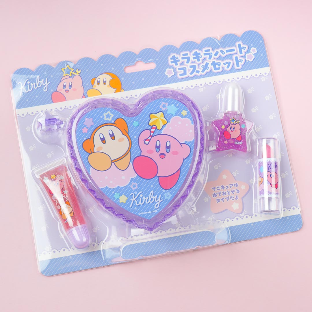 Kirby's Dream Land Purple Sky Makeup Set With Case