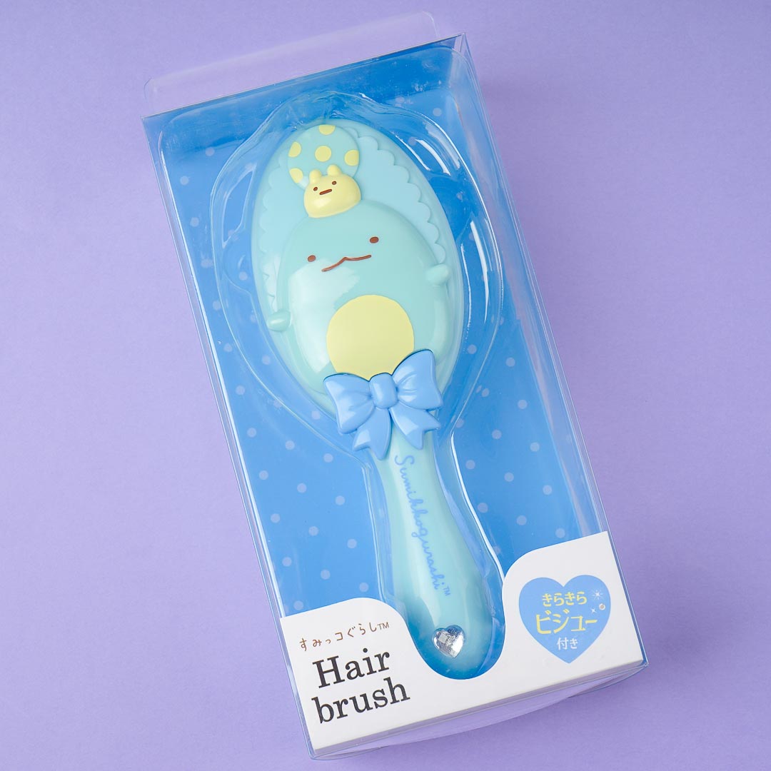 Sumikko Gurashi Bejweled Hairbrush - Tokage