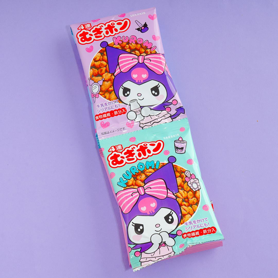 Kuromi Puffed Wheat Grain Snacks - Barley Grass & Coffee