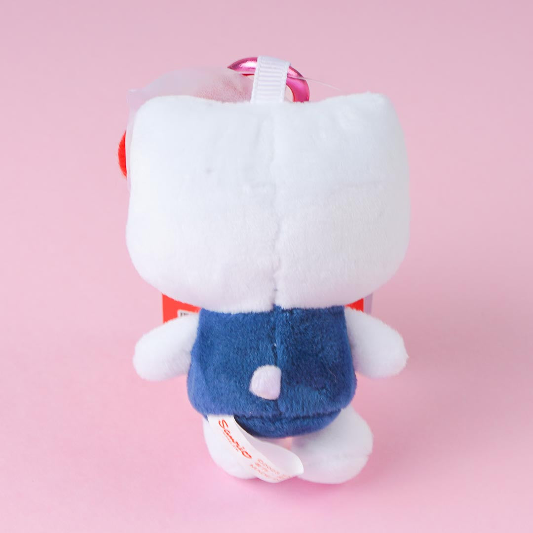 Hello Kitty Plushie Charm With Heart Carabiner