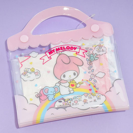 My Melody Sky Garden Handkerchief & Pouch Set