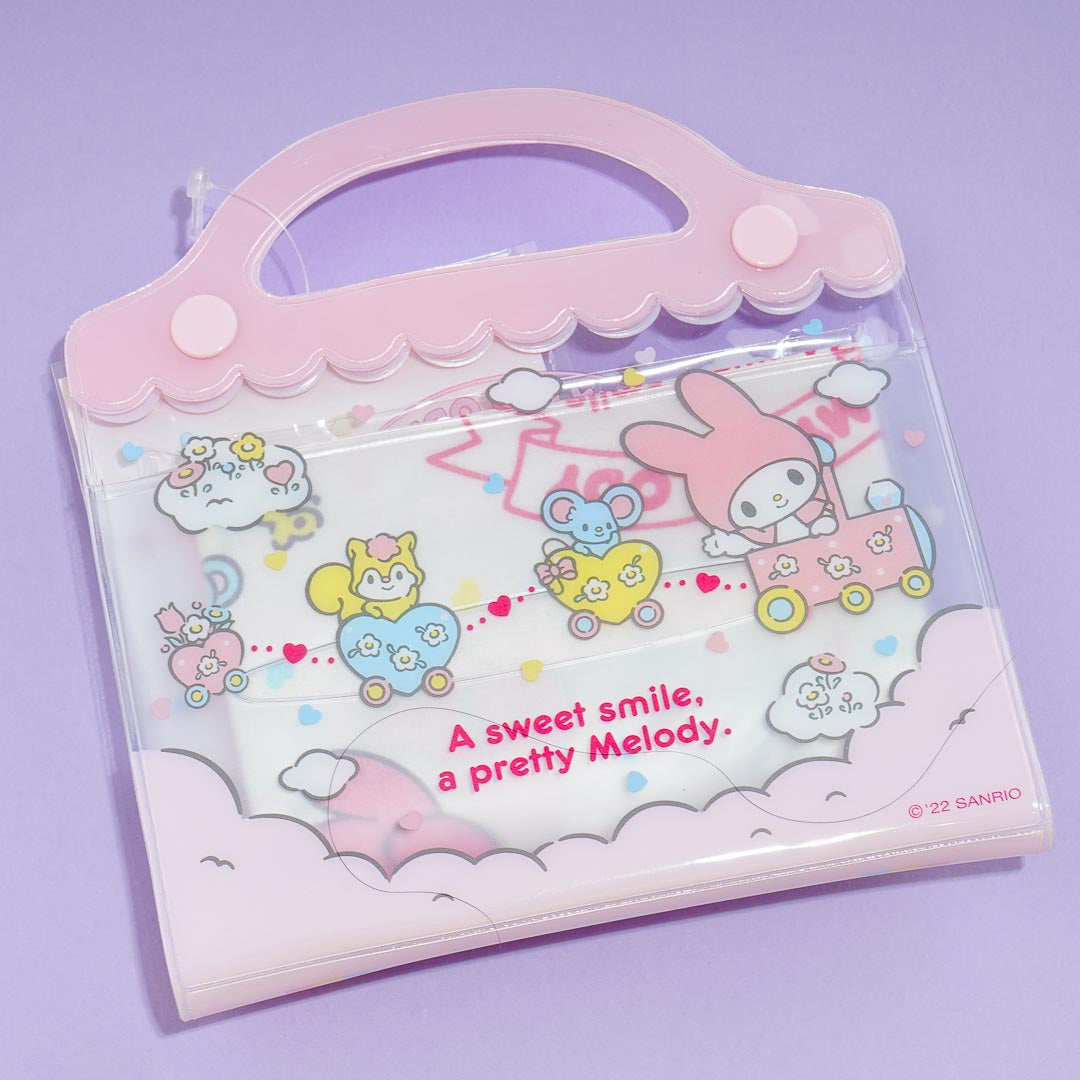 My Melody Sky Garden Handkerchief & Pouch Set