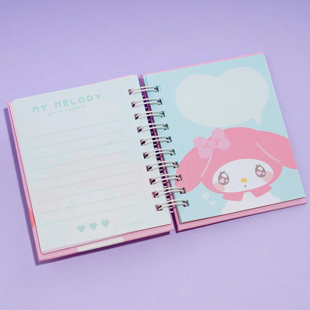 My Melody Bunny Die-Cut Mini Spiral Notebook