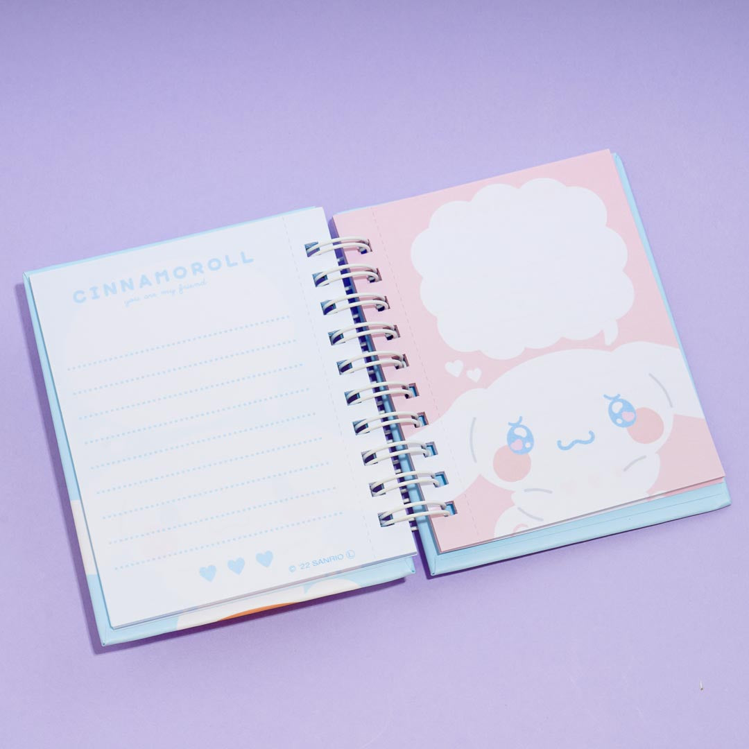 Cinnamoroll Bear Die-Cut Mini Spiral Notebook