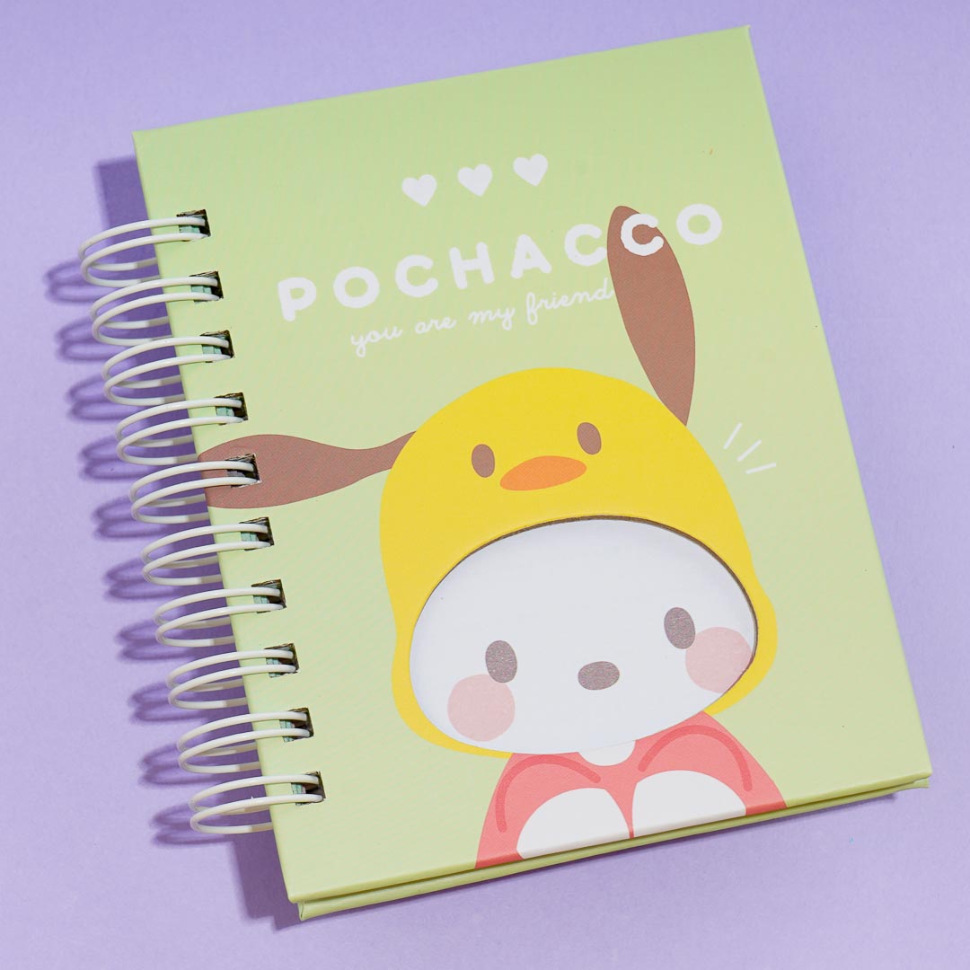 Pochacco Chick Die-Cut Mini Spiral Notebook